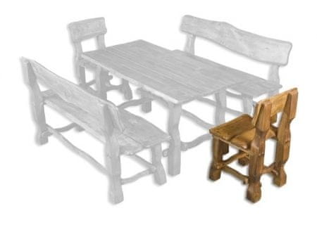 eoshop Záhradná stolička MO101 (MO100) (Farba dreva: Týk)